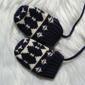 Hanna Andersson Knit Baby Mittens EUC